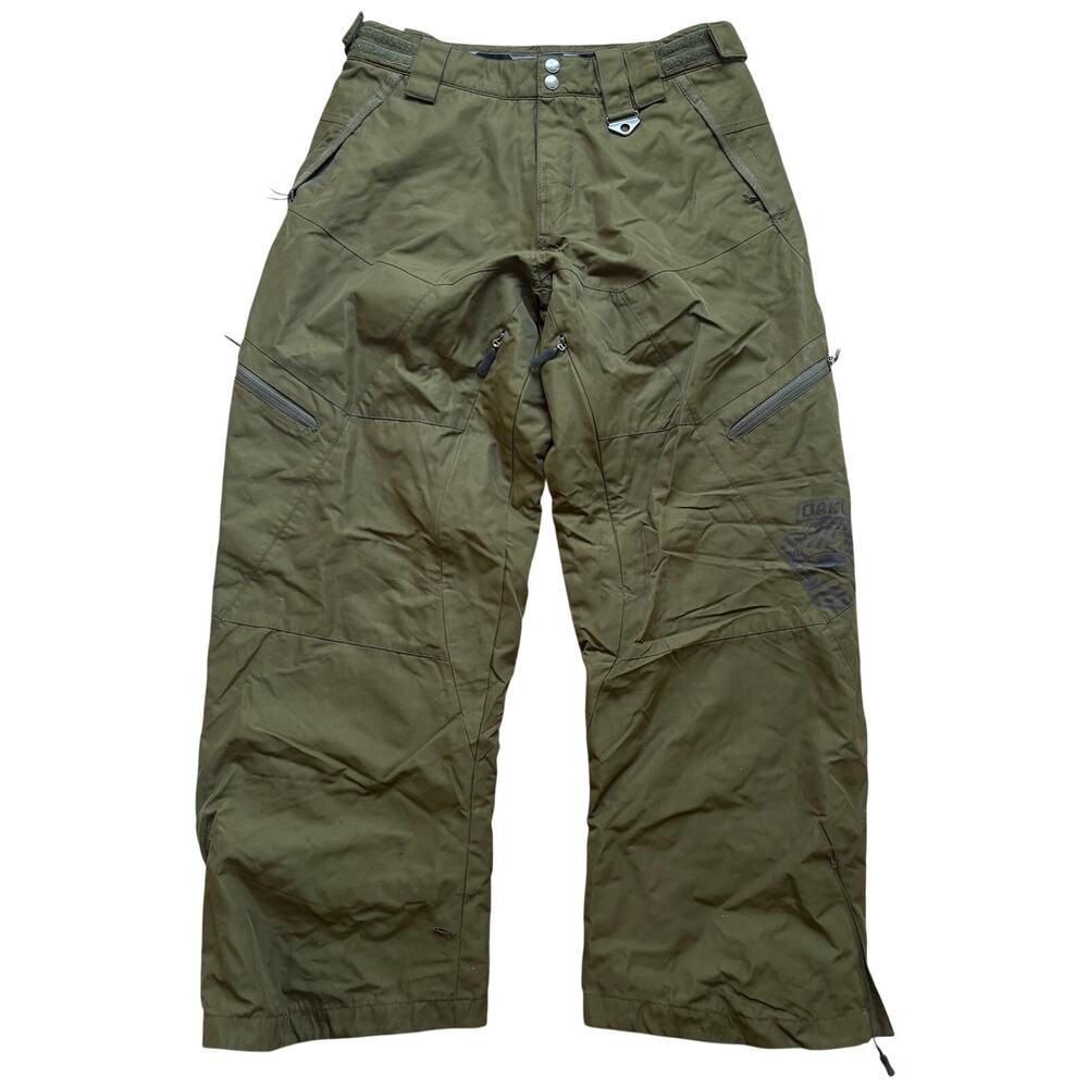 Oakley Icon Army Green Snow Ski Snowboarding Pants Size Small - READ DESCRIPTION